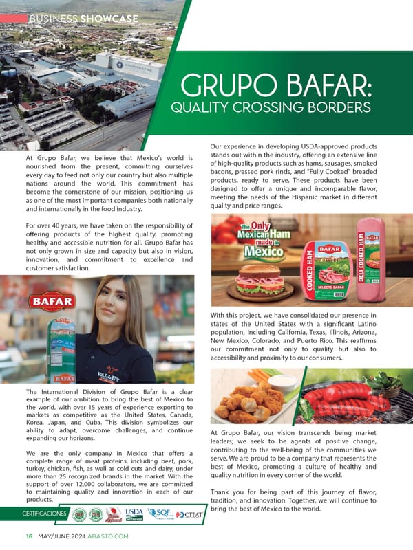 Abasto Magazine - May/June 2024 - Page 16