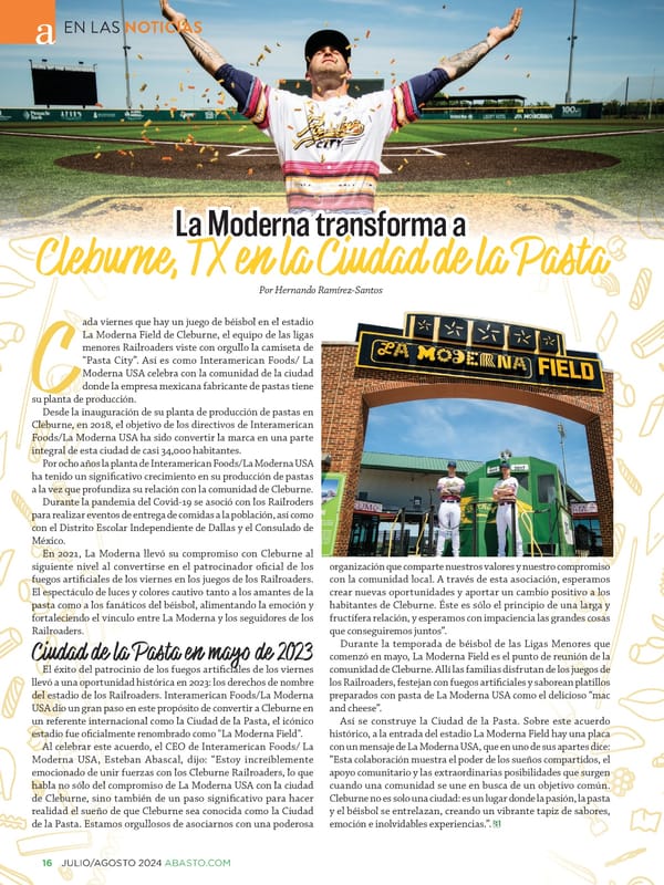 Abasto Magazine Julio/Agosto 2024 - Page 16