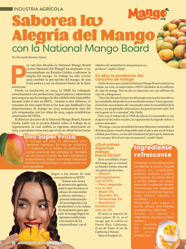 Abasto Magazine Julio/Agosto 2024 - Page 68