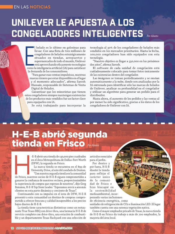 Abasto Magazine: Noviembre/Diciembre 2024 - SPANISH - Page 18