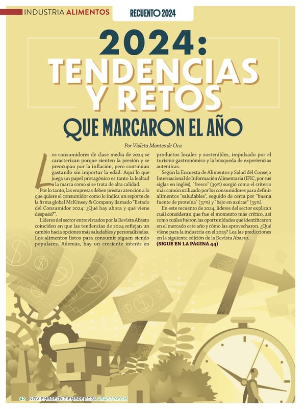 Abasto Magazine: Noviembre/Diciembre 2024 - SPANISH - Page 42