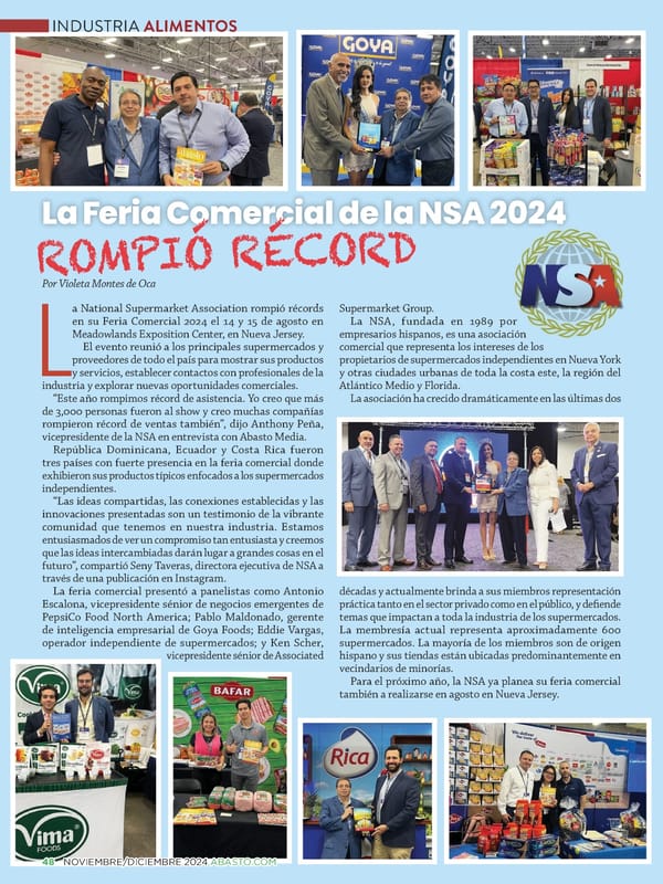 Abasto Magazine: Noviembre/Diciembre 2024 - SPANISH - Page 48