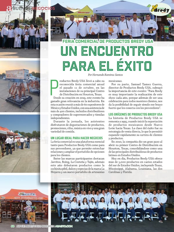 Abasto Magazine: Noviembre/Diciembre 2024 - SPANISH - Page 68