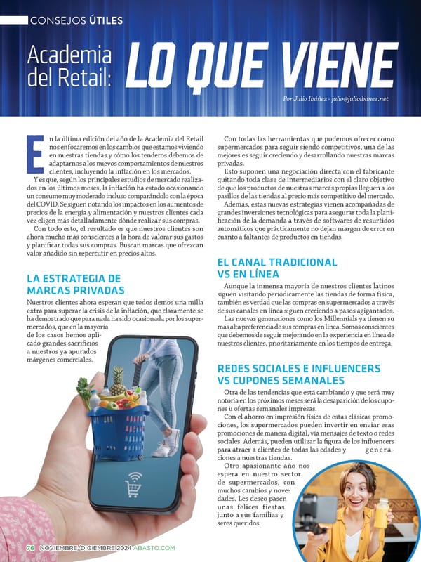 Abasto Magazine: Noviembre/Diciembre 2024 - SPANISH - Page 76