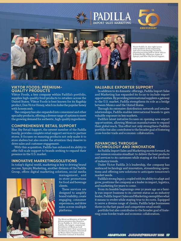 Abasto Magazine: January/ February 2025 -ENGLISH [COPY] - Page 27