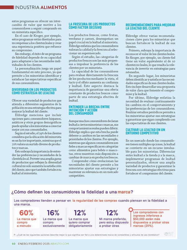 Abasto Magazine: Enero/ Febrero 2025 -SPANISH - Page 60