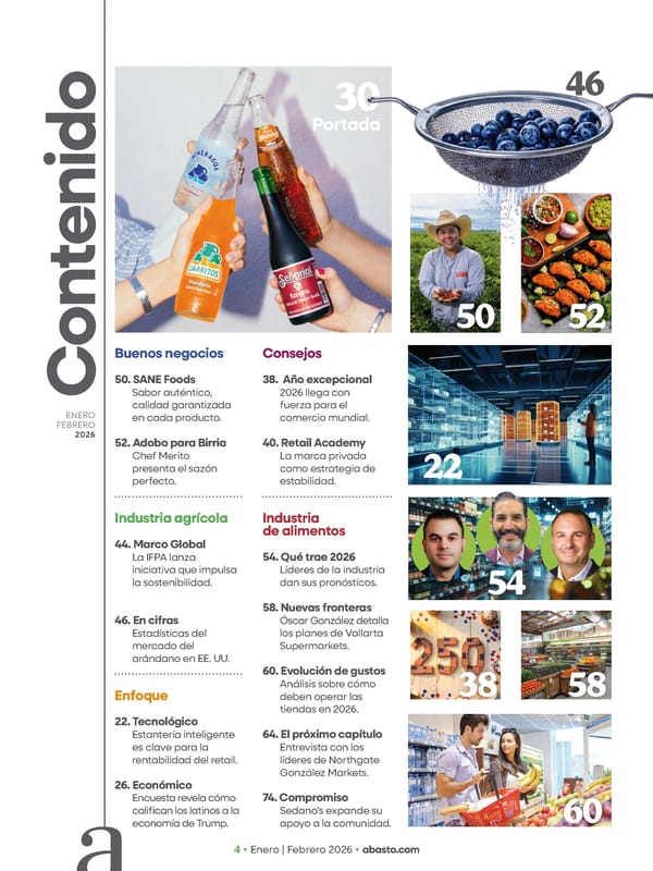 Abasto Magazine Enero / Febrero 2026 SPANISH - Page 4