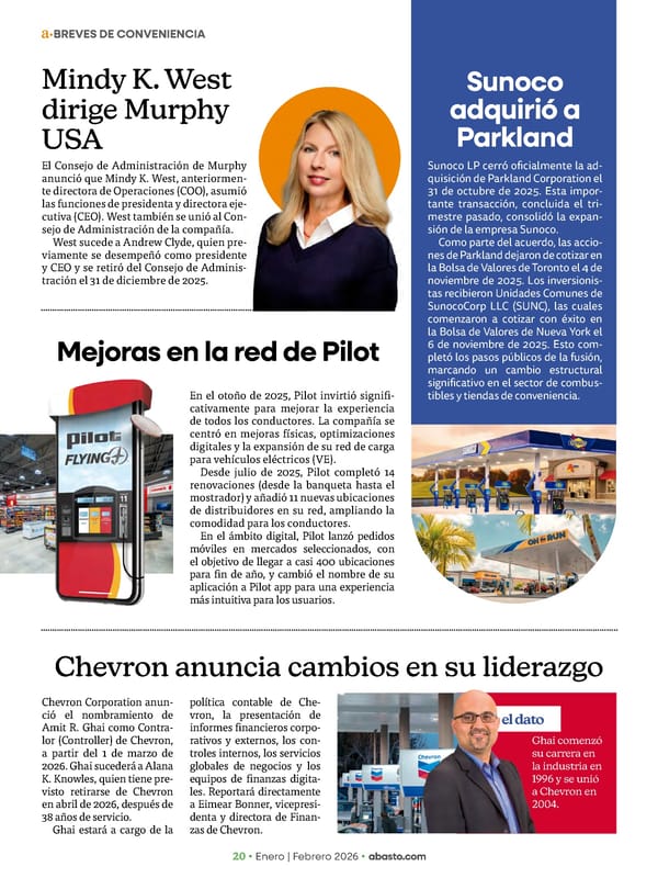 Abasto Magazine Enero / Febrero 2026 SPANISH - Page 20