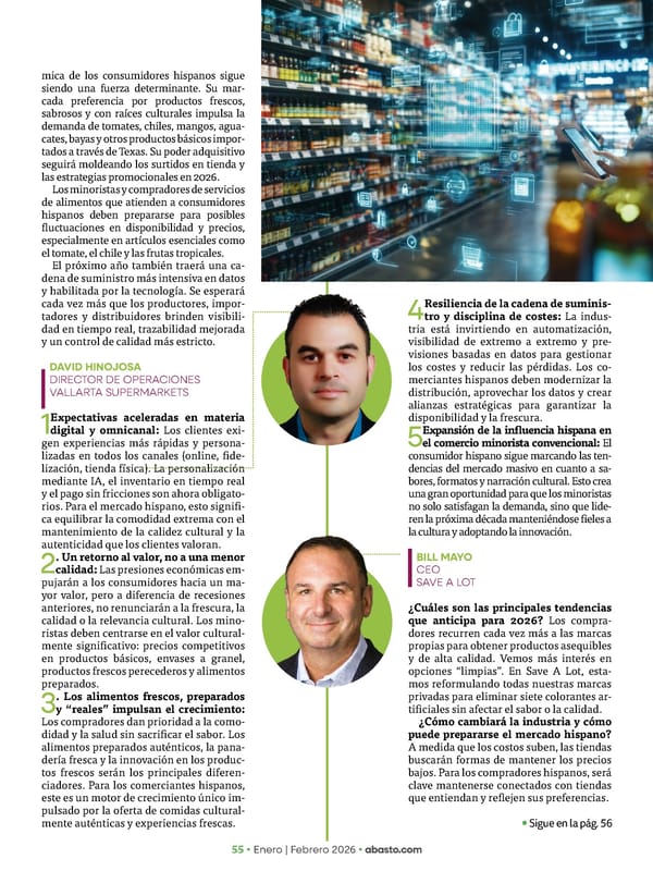 Abasto Magazine Enero / Febrero 2026 SPANISH - Page 55