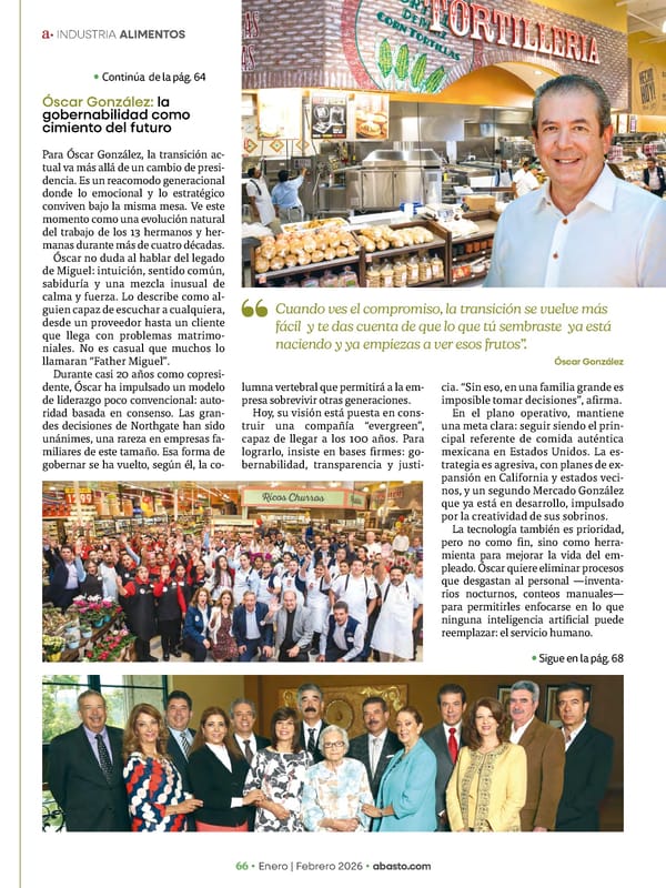 Abasto Magazine Enero / Febrero 2026 SPANISH - Page 66
