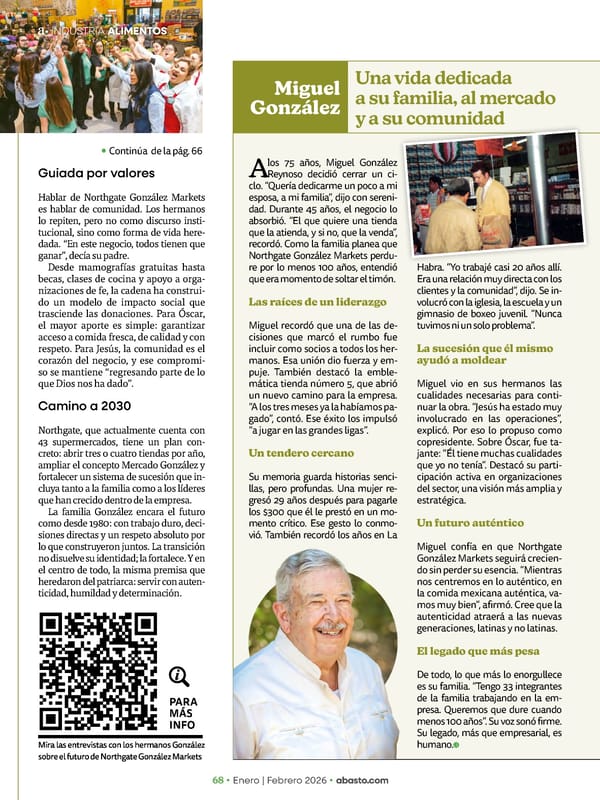 Abasto Magazine Enero / Febrero 2026 SPANISH - Page 68
