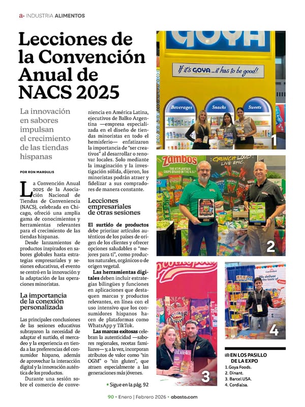 Abasto Magazine Enero / Febrero 2026 SPANISH - Page 90