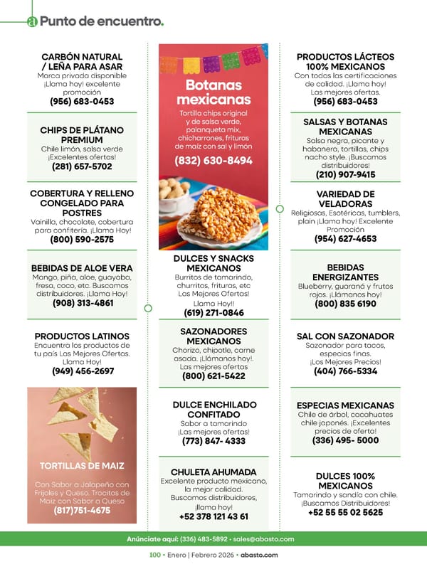 Abasto Magazine Enero / Febrero 2026 SPANISH - Page 100
