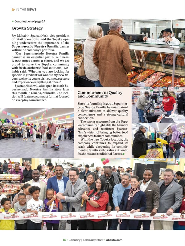 Abasto Magazine January / February 2026 ENGLISH - Page 16