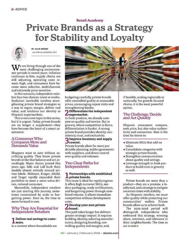 Abasto Magazine January / February 2026 ENGLISH - Page 40