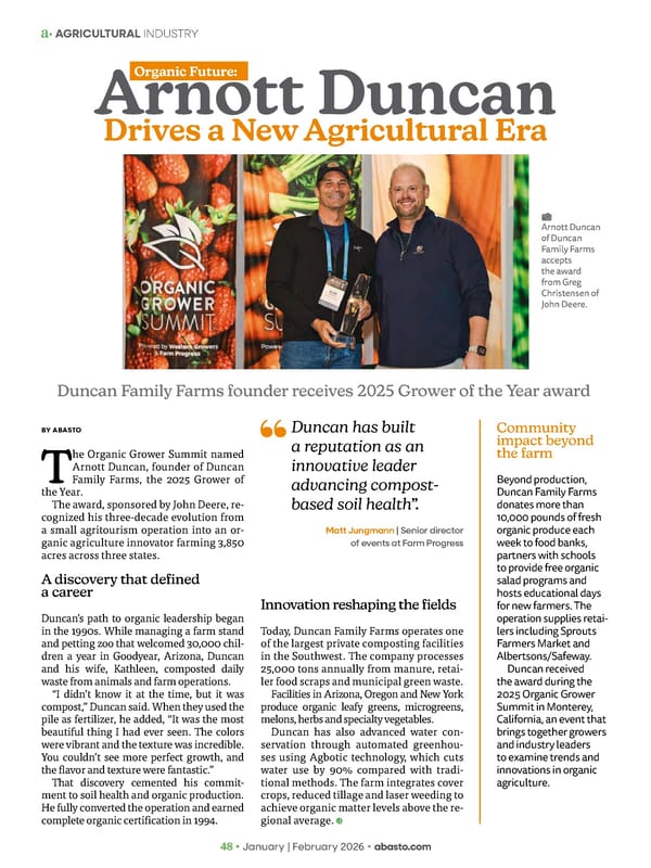 Abasto Magazine January / February 2026 ENGLISH - Page 48