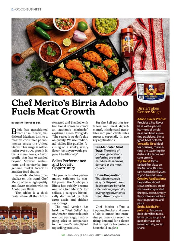 Abasto Magazine January / February 2026 ENGLISH - Page 52