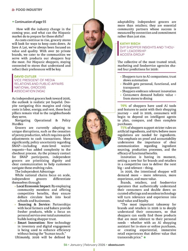 Abasto Magazine January / February 2026 ENGLISH - Page 56