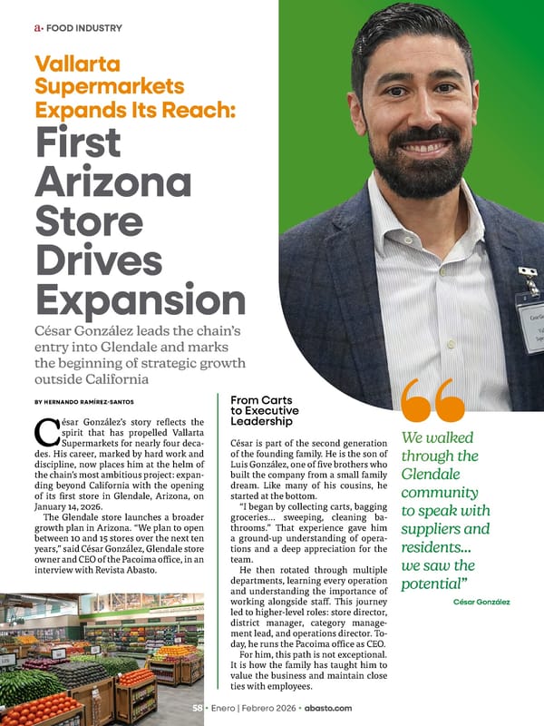 Abasto Magazine January / February 2026 ENGLISH - Page 58