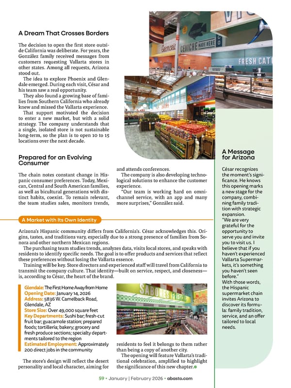 Abasto Magazine January / February 2026 ENGLISH - Page 59