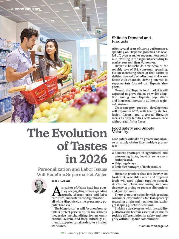 Abasto Magazine January / February 2026 ENGLISH - Page 60