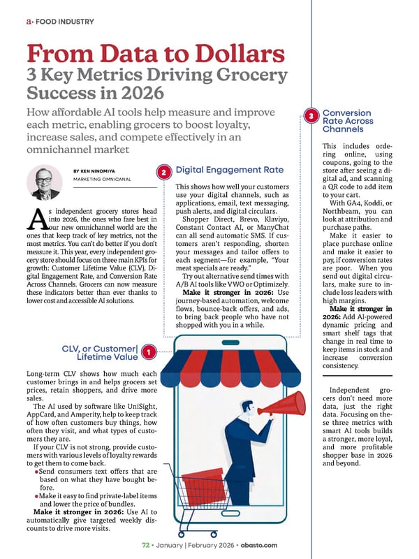 Abasto Magazine January / February 2026 ENGLISH - Page 72