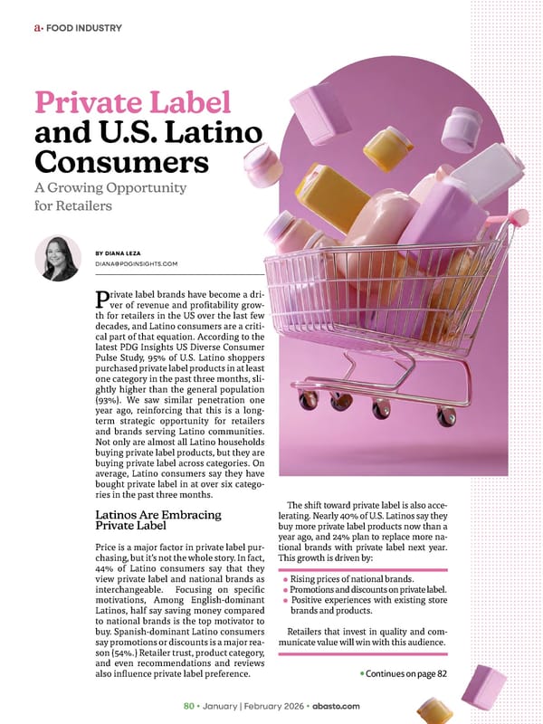 Abasto Magazine January / February 2026 ENGLISH - Page 80