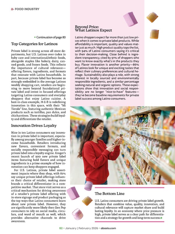 Abasto Magazine January / February 2026 ENGLISH - Page 82