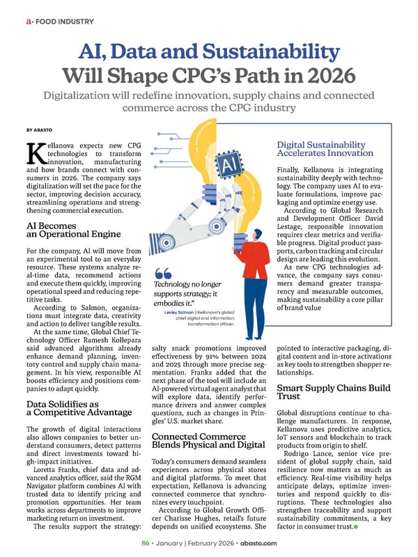 Abasto Magazine January / February 2026 ENGLISH - Page 86