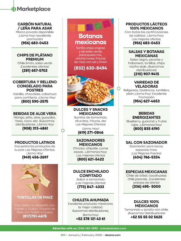 Abasto Magazine January / February 2026 ENGLISH - Page 100