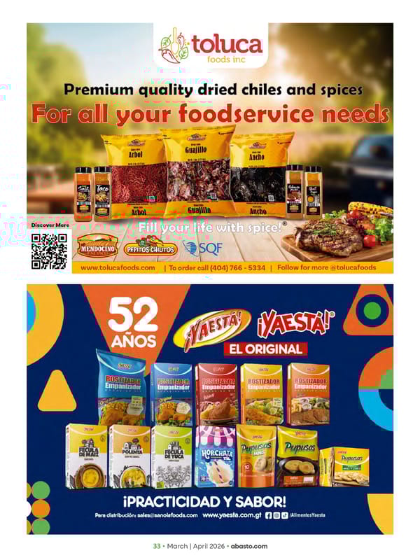 Abasto Magazine March / April 2026 ENGLISH - Page 33