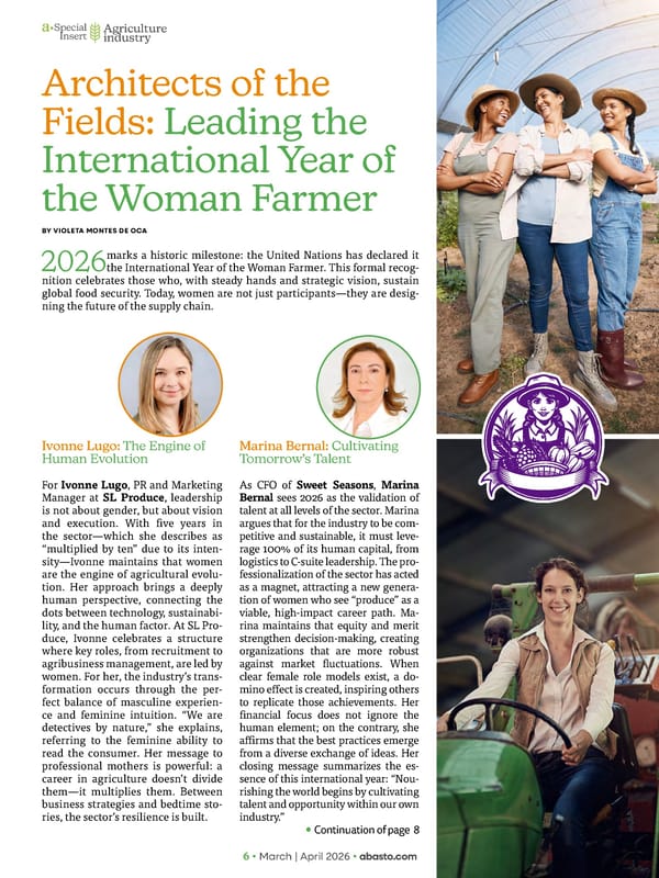 Abasto Magazine March / April 2026 ENGLISH - Page 56