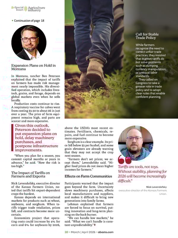 Abasto Magazine March / April 2026 ENGLISH - Page 70