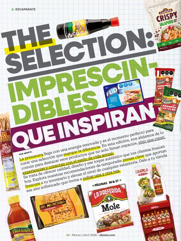 Abasto Magazine Marzo / abril 2026 SPANISH - Page 34