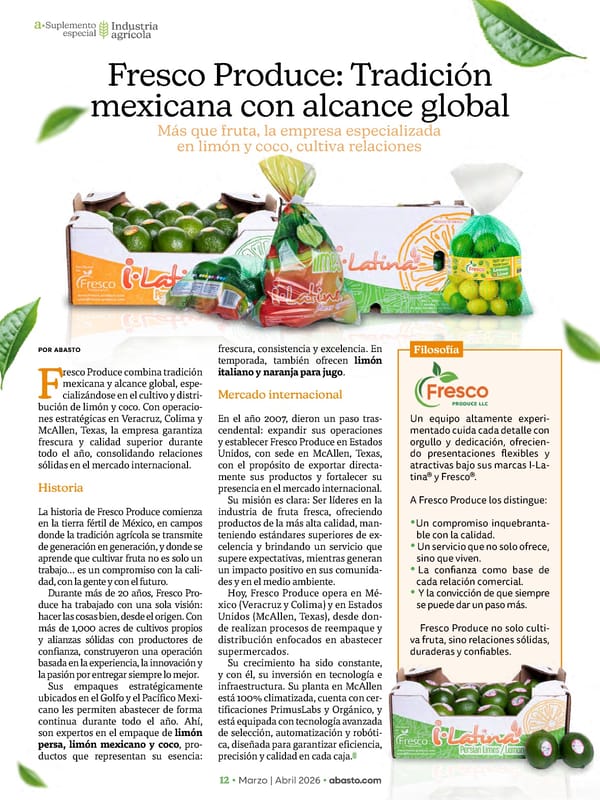 Abasto Magazine Marzo / abril 2026 SPANISH - Page 62