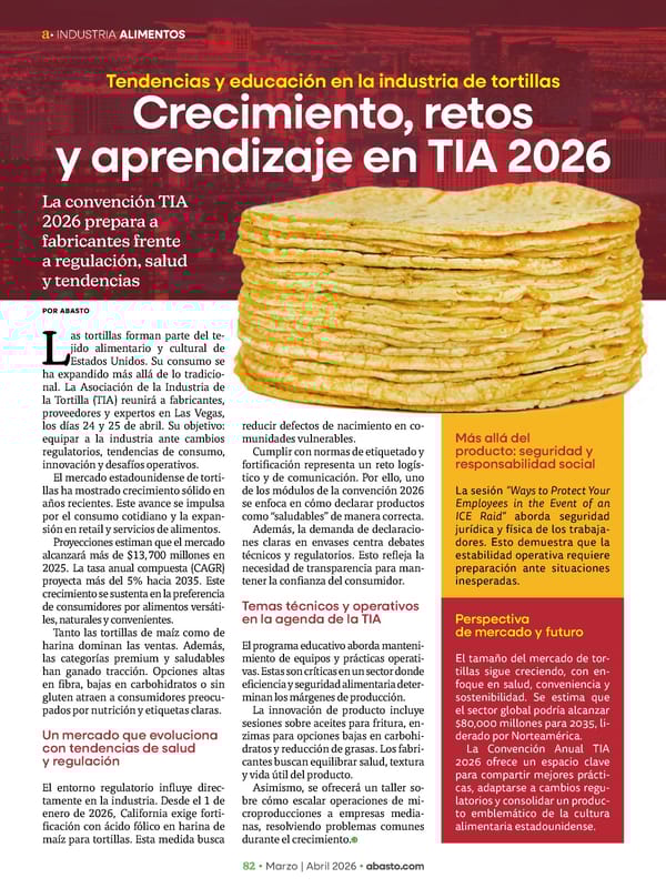 Abasto Magazine Marzo / abril 2026 SPANISH - Page 106