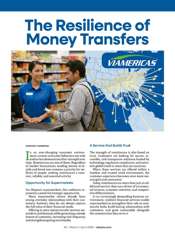 Abasto Magazine March / April 2026 ENGLISH - Page 44