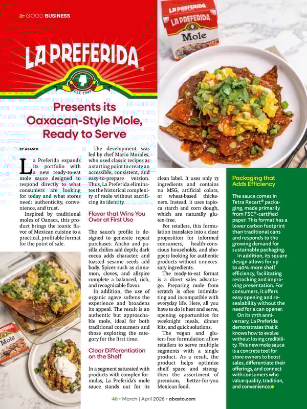 Abasto Magazine March / April 2026 ENGLISH - Page 46