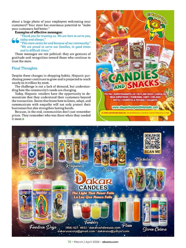 Abasto Magazine March / April 2026 ENGLISH - Page 99