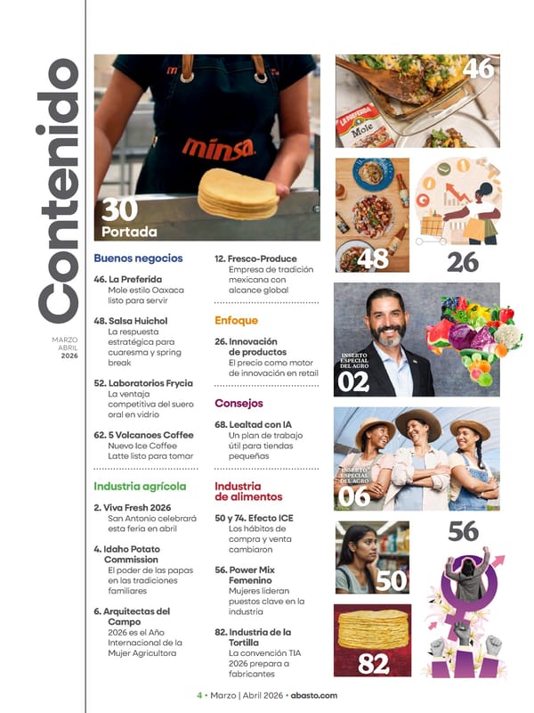 Abasto Magazine Marzo / abril 2026 SPANISH - Page 4