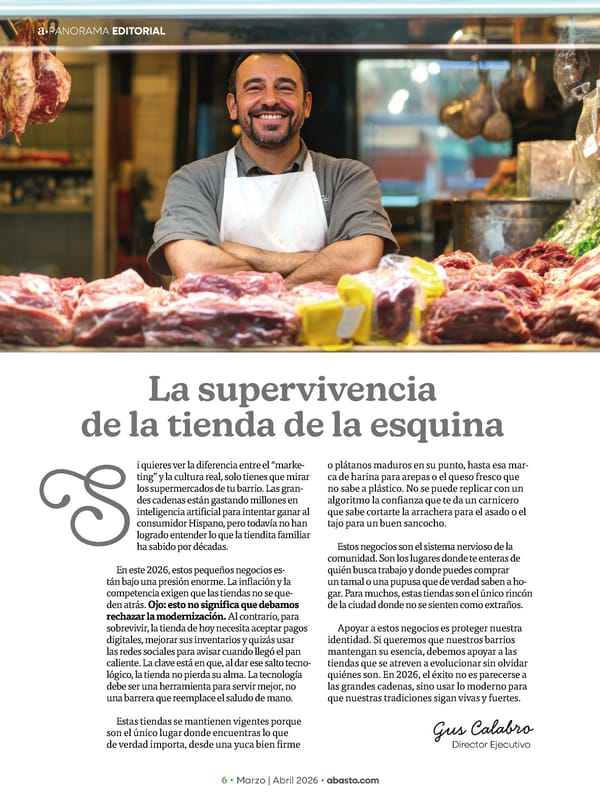 Abasto Magazine Marzo / abril 2026 SPANISH - Page 6