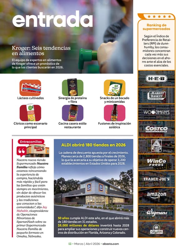 Abasto Magazine Marzo / abril 2026 SPANISH - Page 12