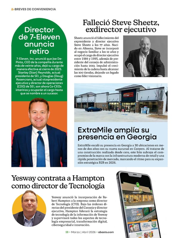 Abasto Magazine Marzo / abril 2026 SPANISH - Page 18