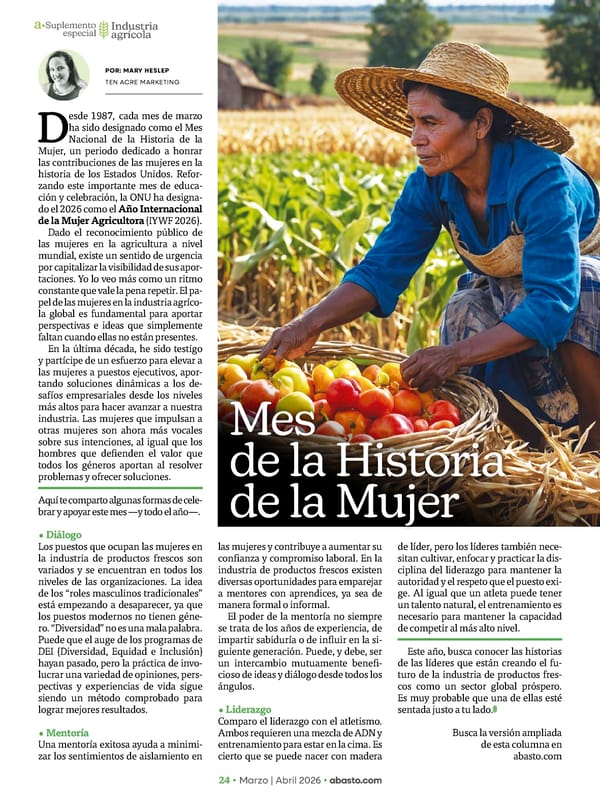 Abasto Magazine Marzo / abril 2026 SPANISH - Page 74