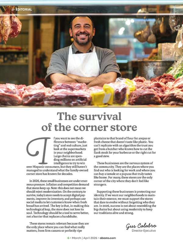 Abasto Magazine March / April 2026 ENGLISH - Page 6