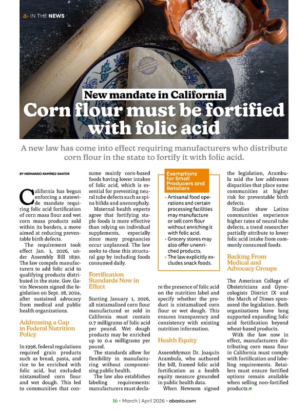 Abasto Magazine March / April 2026 ENGLISH - Page 16
