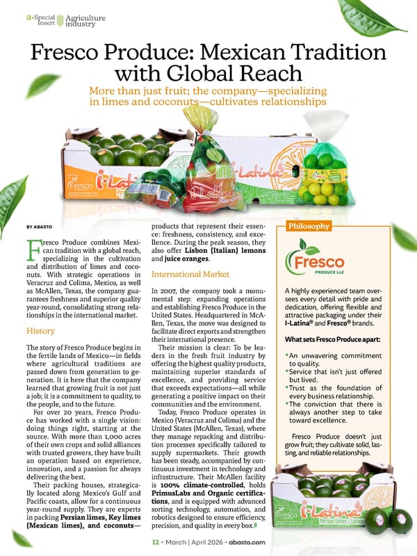 Abasto Magazine March / April 2026 ENGLISH - Page 62