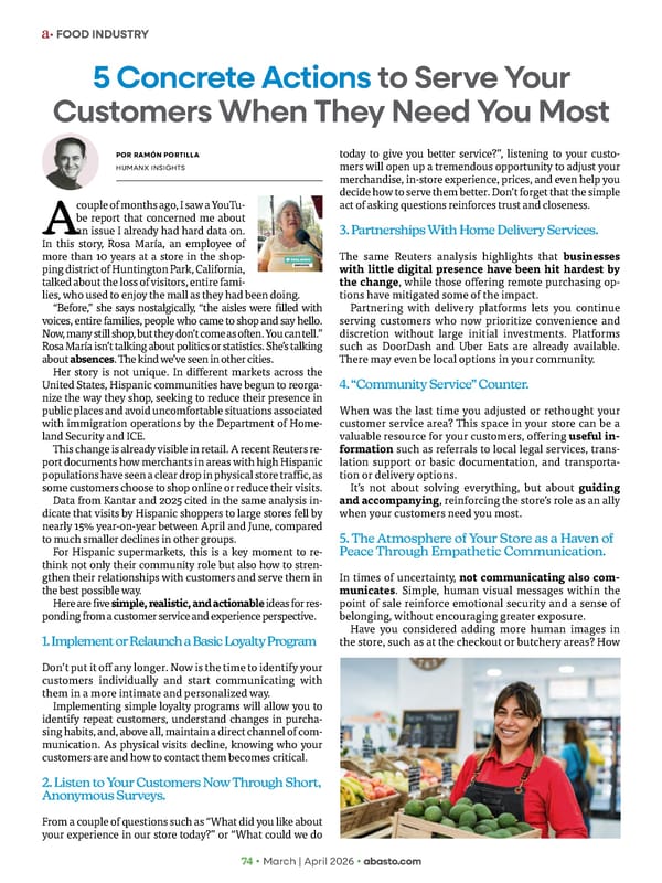 Abasto Magazine March / April 2026 ENGLISH - Page 98