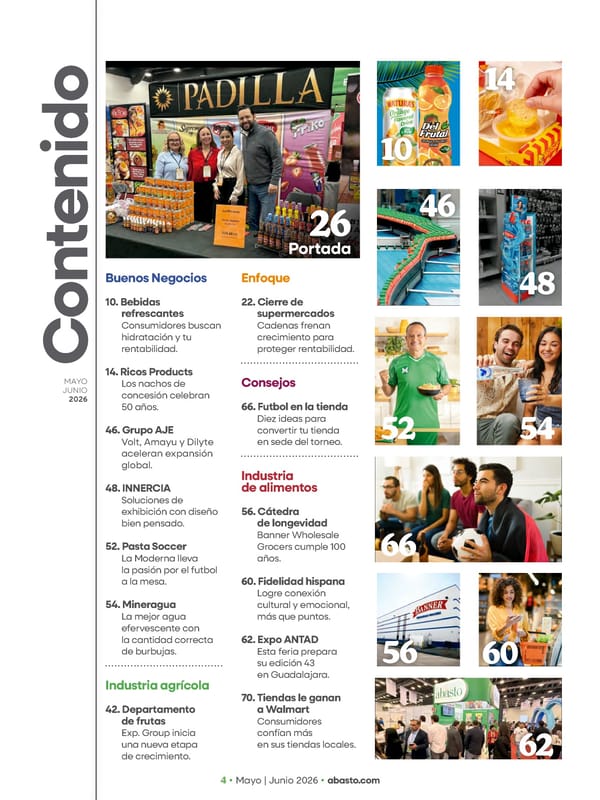 Abasto Magazine - May/June 2026 SPANISH - Page 4
