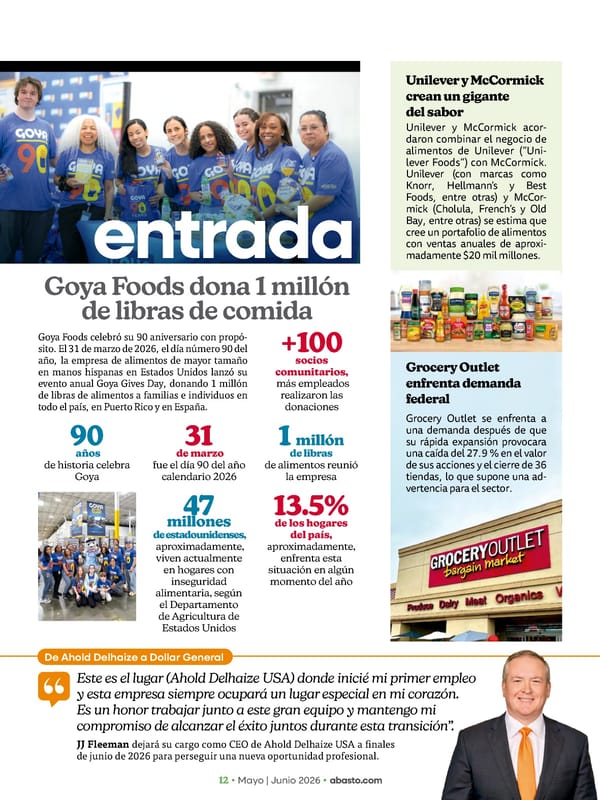 Abasto Magazine - May/June 2026 SPANISH - Page 12